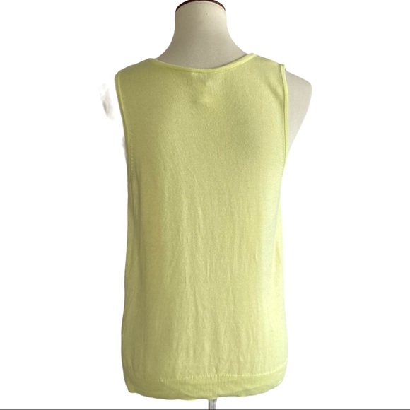 Chico’s Lemon Lime Sleeveless Cowl Neck Top - Picture 3 of 8